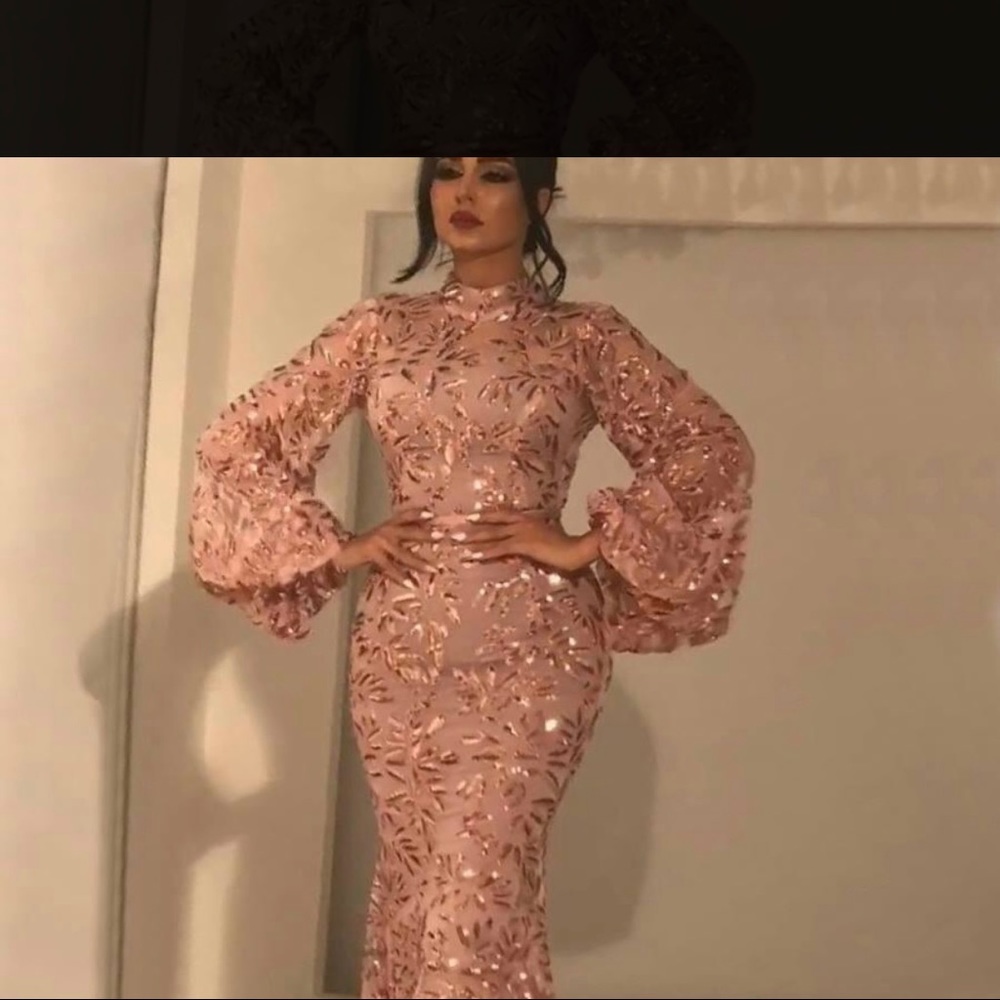 COPY - Long sleeve hand made maxi gown dress. Size S